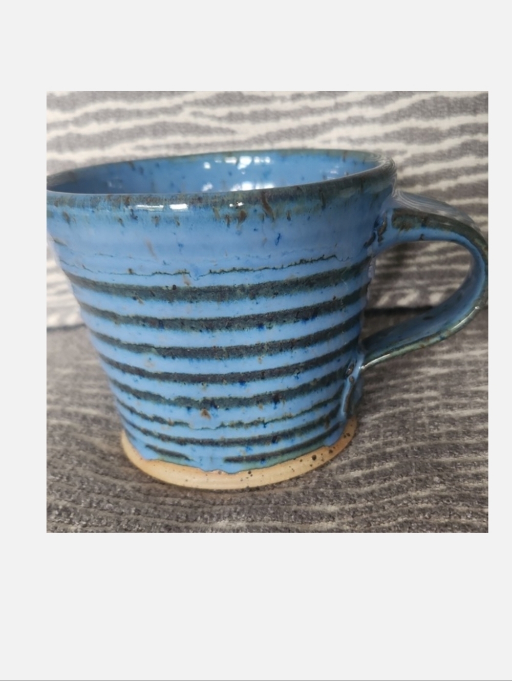 Blue Pottery Mug